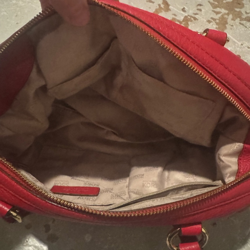 Michael Kors Red Leather Handbag - Picture 7 of 8